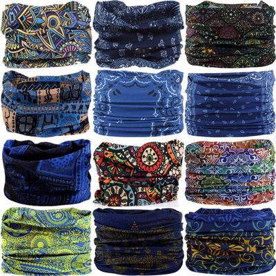 VANCROWN Neck Gaiter Headband Headwear Head Wrap Face Mask Magic Scarf Bandana for Men and Women