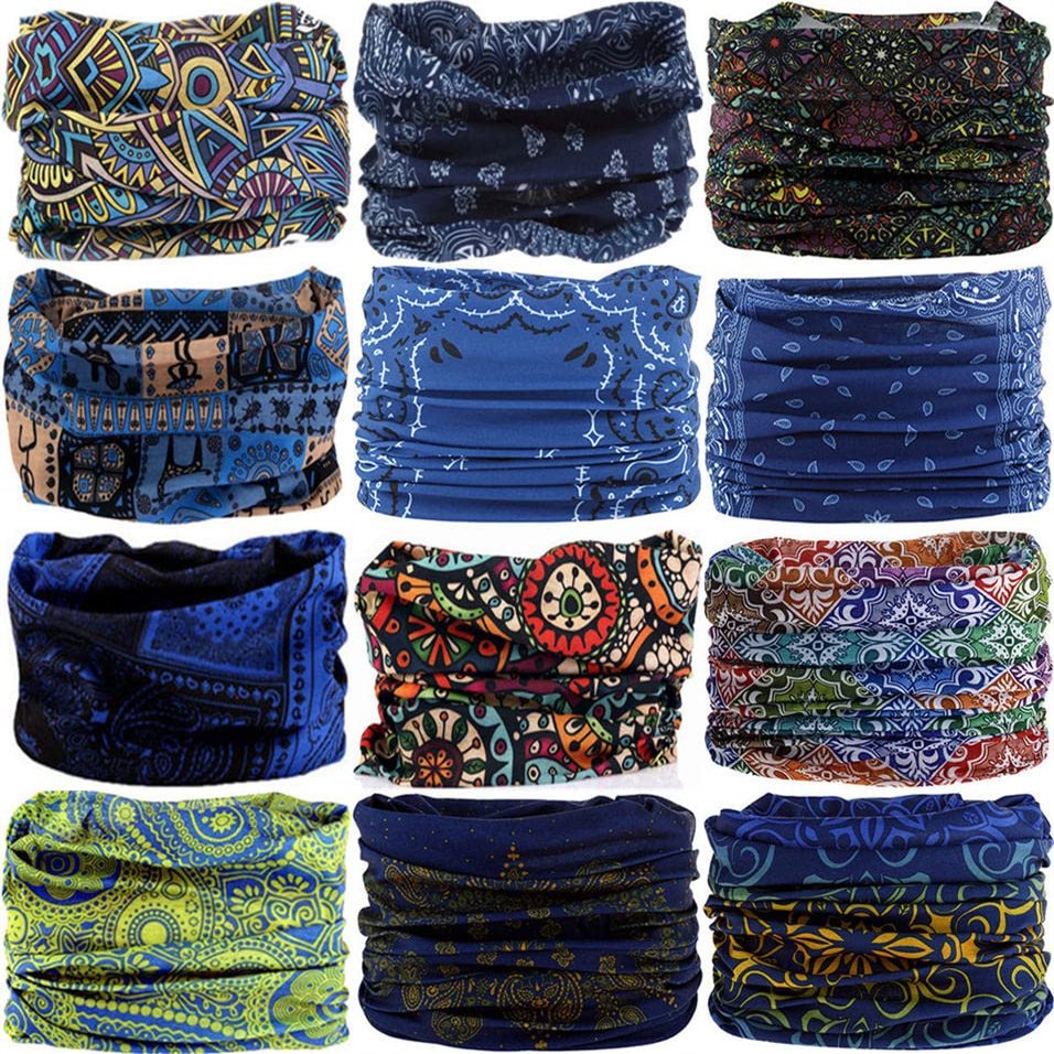 VANCROWN Neck Gaiter Headband Headwear Head Wrap Face Mask Magic Scarf Bandana for Men and Women