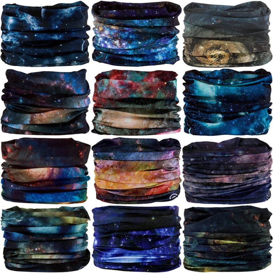 VANCROWN Neck Gaiter Headband Headwear Head Wrap Face Mask Magic Scarf Bandana for Men and Women