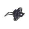 Beckson 1" Drain Plug Screw Type w/Gasket - Black view 1