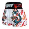 Blue Dragon Muay Thai Shorts in White by TUFF Sport view 4