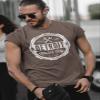 (0001) Detroit Motor City Forever T-Shirt, Detroit T-Shirts LLC Heather Brown view 2