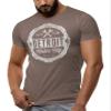 (0001) Detroit Motor City Forever T-Shirt, Detroit T-Shirts LLC Heather Brown view 3