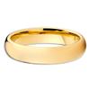 Silly Kings 5mm Yellow Gold Tungsten Carbide Wedding Ring Comfort Fit Band Men & Women 9.5 view 2