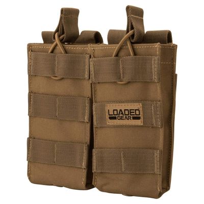 Barska BI13002 Loaded Gear CX-850 Double Section Mag Pouch, Dark Earth