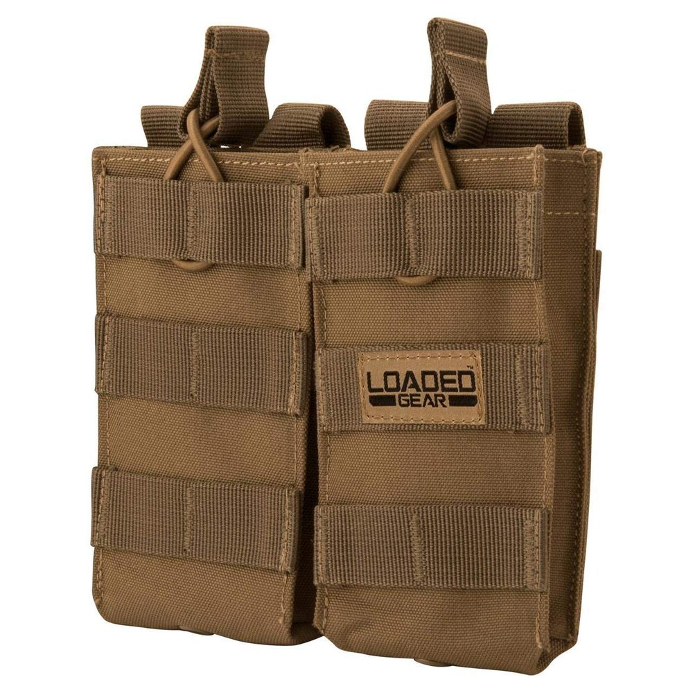 Barska BI13002 Loaded Gear CX-850 Double Section Mag Pouch, Dark Earth