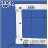 BuyBocceBalls Listing - Carron Official Power Volleyball Net, 9.75m' X 1m, 24 Nylon, 1/4" Steel Cable top, Poly Rope Bottom view 1