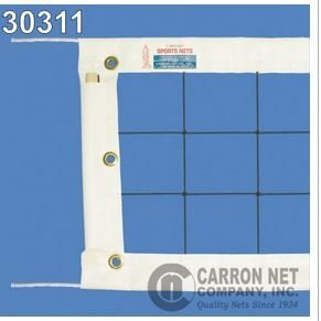 BuyBocceBalls Listing - Carron Super Pro Volleyball Net, 9.75m' X 1m, 36 Nylon, Kevlar Rope top, Poly Rope Bottom