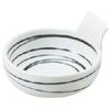 Yamasita Craft 11583780 White Ten Uzu Tide, Deep Mouth Drinking Water, 4.9 x 4.9 x 1.9 inches (12.4 x 12.4 x 4.7 cm) view 1