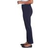 Alfred Dunner Womens Petite Classic Allure Fit Proportioned Pant with Elastic Comfort Waistband Navy Size 12P view 3