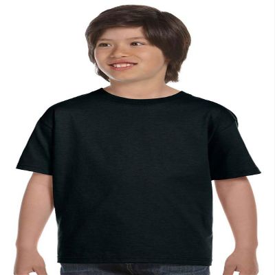 Hanes Boys' TAGLESS ComfortSoft Crewneck T-Shirt_Black_M