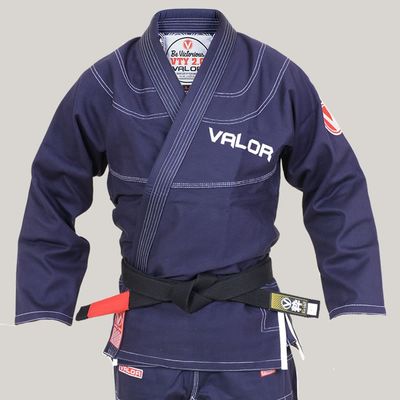 Kids Valor Victory 2.0 Premium BJJ GI - Navy | FREE White Belt (M3)
