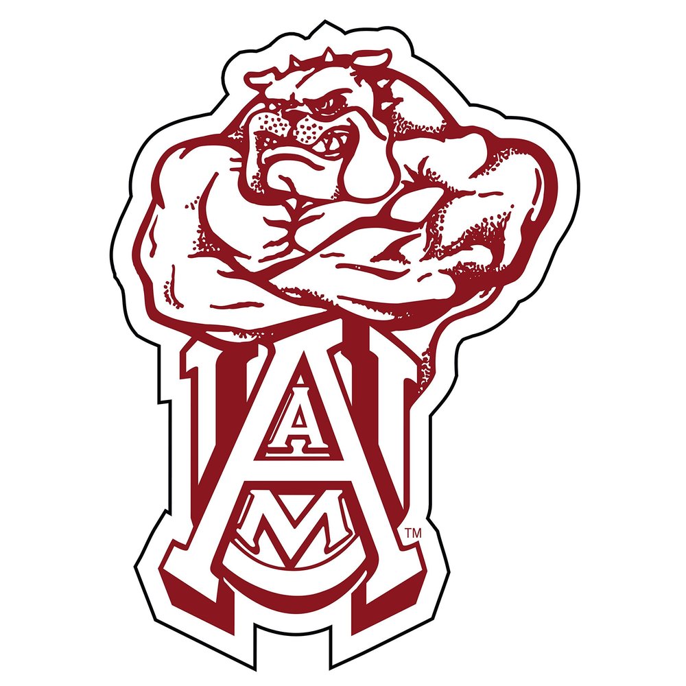 Alabama A&M Decal (REF AAMU BULLDOG DECAL 4" (4"), 4 in)