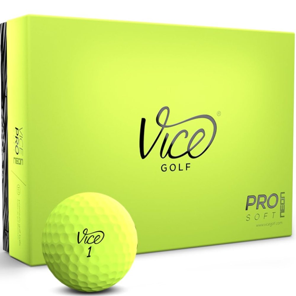 Vice Golf Pro Soft Golf Balls, Lime (One Dozen)