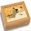 Wood Snowboard Box - Handmade USA - Unmatched Quality - Unique, No Two are the Same - Original Work of Wood Art. A Snowboarding Gift, Ring, Trinket or Wood-Jewelry Box (#4121 Snowboarder 4x5x1.5) view 1