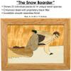 Wood Snowboard Box - Handmade USA - Unmatched Quality - Unique, No Two are the Same - Original Work of Wood Art. A Snowboarding Gift, Ring, Trinket or Wood-Jewelry Box (#4121 Snowboarder 4x5x1.5) view 2