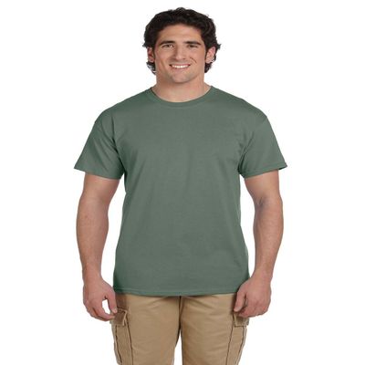 Hanes by ComfortBlend EcoSmart Crewneck Men's T-Shirt, Heather Green, L
