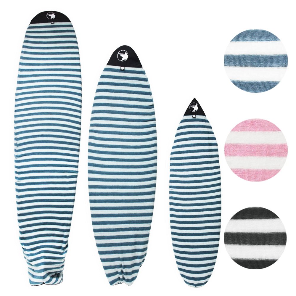 PAMGEA Surf Squared 9'6" Longboard Surfboard Sock Cover Lightweight Stretch SUP & Paddleboard Bag, Protective Sleeve for Shortboard, Longboard, Hybrid, Wakesurf Surfing Accessory, Aqua