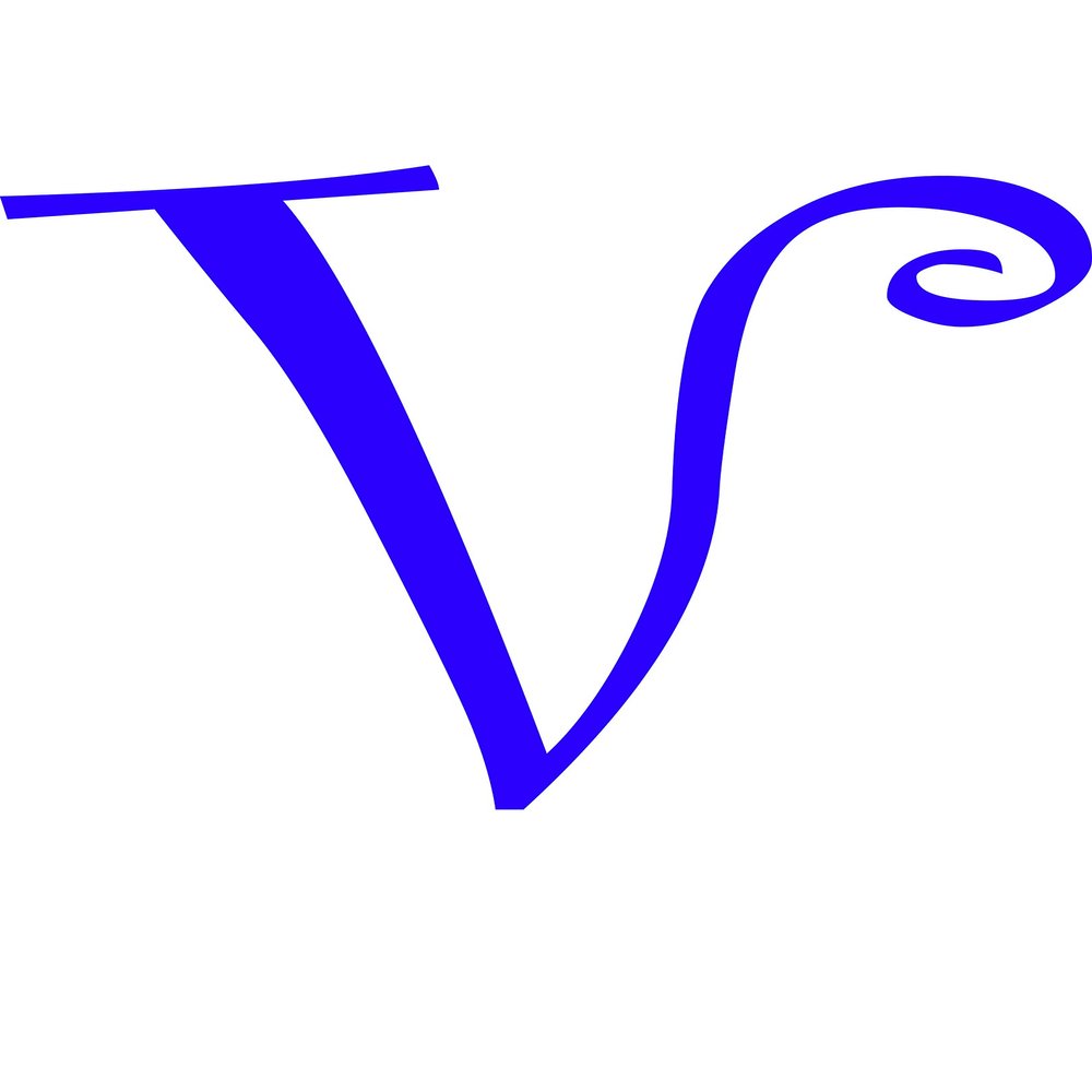 Eyecandy Decals V - Monogram Letter CURLZ 5" Tall Decal Sticker Purple