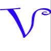 Eyecandy Decals V - Monogram Letter CURLZ 5" Tall Decal Sticker Purple view 1
