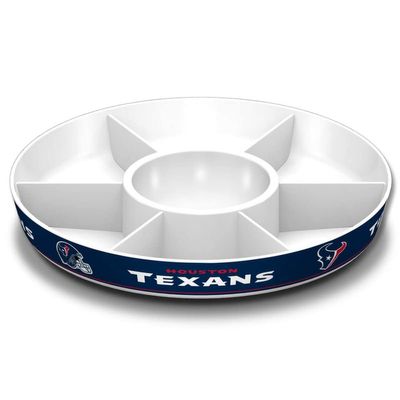 Fremont Die NFL Houston Texans Party Platter, 14.5" Diameter, 14.5" Diameter, White/Team Colors