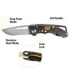CAT980010 Caterpillar Framelock, Black G10 Handle, 2" view 2