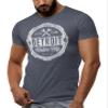 (0001) Detroit Motor City Forever T-Shirt, Detroit T-Shirts LLC Heather Navy view 3