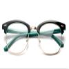 "Babo" Slim Oval Style Celebrity Fashionista Pattern Temple Reading Glasses Vintage view 2