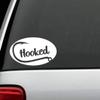 Bluegrass Decals J1089 Hooked Fishing Oval Decal Sticker view 1
