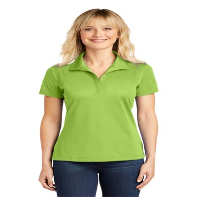 SPORT-TEK Women's Micropique Sport-Wick Polo, Lime Shock, 4XL