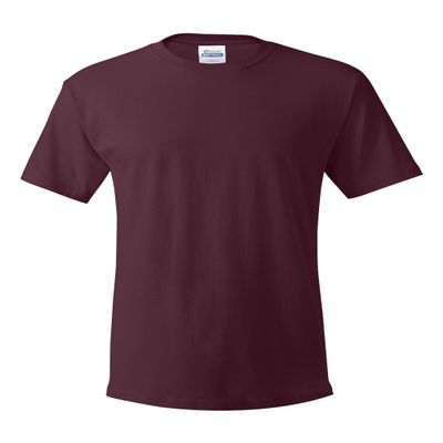 Hanes Men's TAGLESS ComfortSoft Crewneck T 4P_Maroon_M