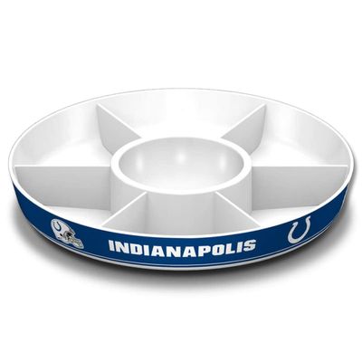 Fremont Die NFL Indianapolis Colts Party Platter, 14.5" Diameter, 14.5" Diameter, White/Team Colors