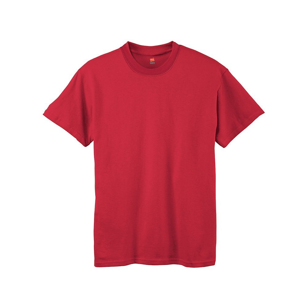 Hanes Boys' TAGLESS ComfortSoft Crewneck T-Shirt_Deep Red_XS