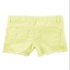 Carter's Girls Lace Twill Flat Front Shorts With Frayed Hem; Yellow (3 Months) view 2