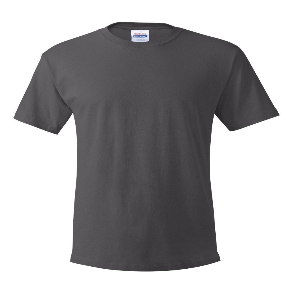 Hanes Men's TAGLESS ComfortSoft Crewneck T 4P_Smoke Gray_L