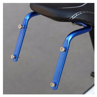 ECYC Bicycle Seat Post Double Water Bottle Holder Blue Bottle Cage Rack