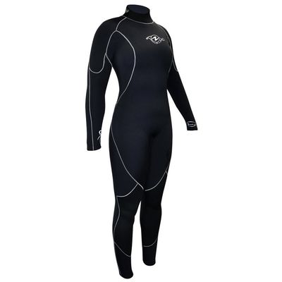 Aqua Lung Women's Aquaflex 5mm Back-Zip Jumpsuits - Black/Charcoal - Size 12