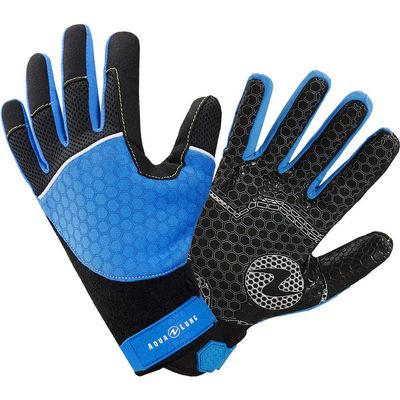 AquaLung Velocity Gloves (Medium, Blue / Black)