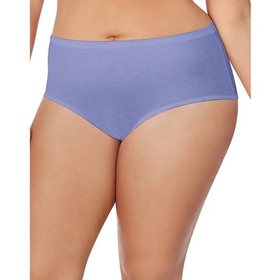JUST MY SIZE Cotton Tagless Brief Panties (1610P8) Assorted, 13