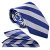 ciciTree Men Striped Pocket Square Necktie Business Wedding Party Gift Set 1 view 1