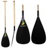 Z&J SPORT Outrigger Canoe Paddle Straight Wooden Shaft, Hybrid OC Paddle with T-Handle, Durable OC Paddle for Waka AMA, vaa, Bent Shaft & 12 Degree Blade (S,52") view 1