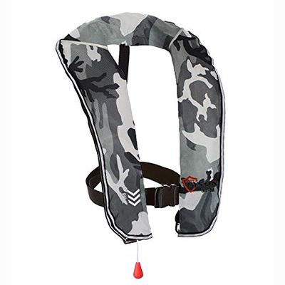 Eyson Inflatable Life Jacket Inflatable Life Vest for Adult Classic Manual (White Camouflage)