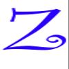 Eyecandy Decals Z - Monogram Letter CURLZ 5" Tall Decal Sticker Purple view 1