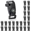 CooBigo 25 Pack 5/8 Inch Paracord Buckle with Whistle Compass, Side Release Plastic Buckles for Paracord Bracelet Outdoor Camping Emergency Survival Travel Kits view 1