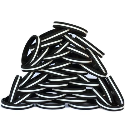 80 Adult and 20 Youth Thin White Line Wristbands