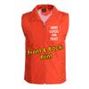 Custom Work Vest Design Your Own Add Logo or Text Printing for Women Men Unisex (Orange 3XL) view 1