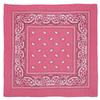 Pink Paisley Bandana - Single Piece 22x22 view 2