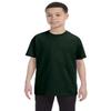 Hanes Authentic TAGLESS Boys' Cotton T-Shirt_Deep Forest_L view 3