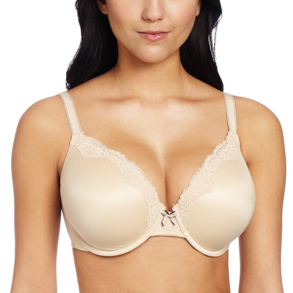 Maidenform Comfort Devotion Extra Coverage T-Shirt Bra_Latte Lift Black_36B