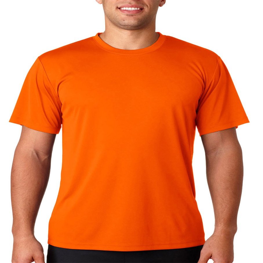 Hanes Cool DRI TAGLESS Men's T-Shirt_Safety Orange_3XL